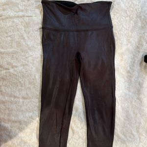 Shiny Merlot colored Spanx size L